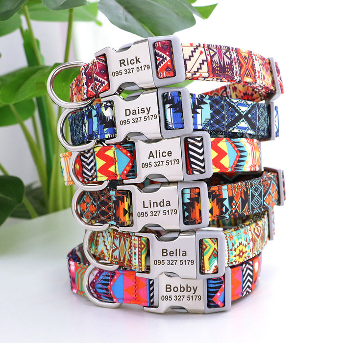 Nylon dog and cat collar in 27 colors by The Festive Atelier