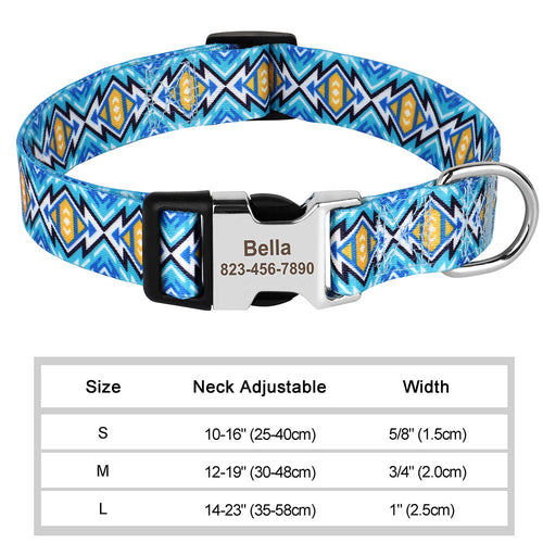 Nylon dog collar in bright colors – view 2